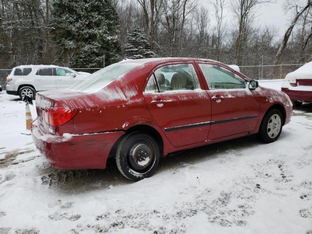 1NXBR32E33Z011642 - 2003 TOYOTA COROLLA CE RED photo 3