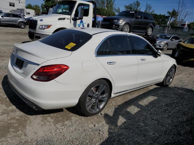 55SWF4JB9JU257997 - 2018 MERCEDES-BENZ C 300 WHITE photo 3