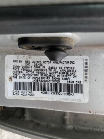 1NXBR32E36Z728319 - 2006 TOYOTA COROLLA CE 银色 照片 12
