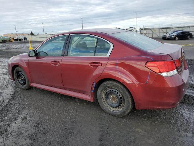 4S3BMBA64D3006206 - 2013 SUBARU LEGACY 2.5I RED photo 2