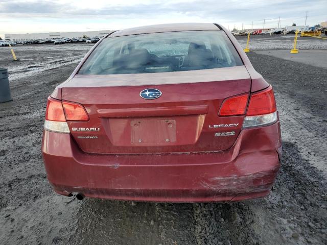 4S3BMBA64D3006206 - 2013 SUBARU LEGACY 2.5I RED photo 6