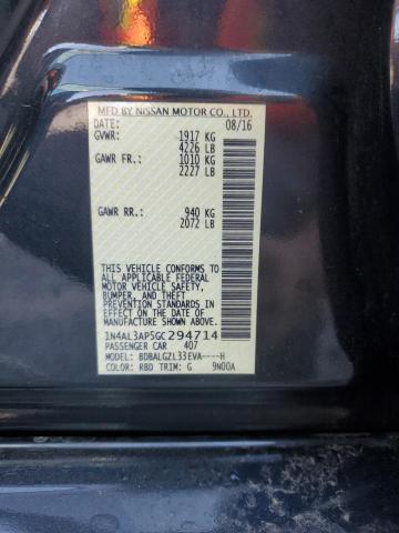 1N4AL3AP5GC294714 - 2016 NISSAN ALTIMA 2.5 BLACK photo 12