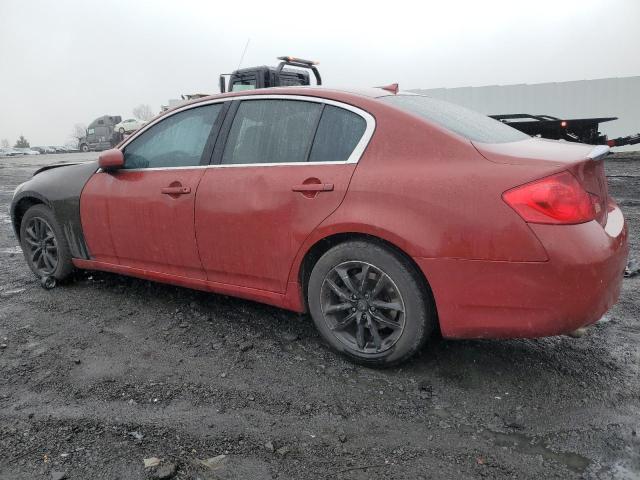 JNKBV61FX8M257797 - 2008 INFINITI G35 RED photo 2