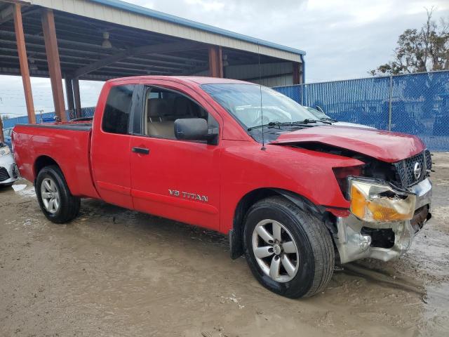 1N6BA0CA2CN330382 - 2012 NISSAN TITAN S RED photo 4