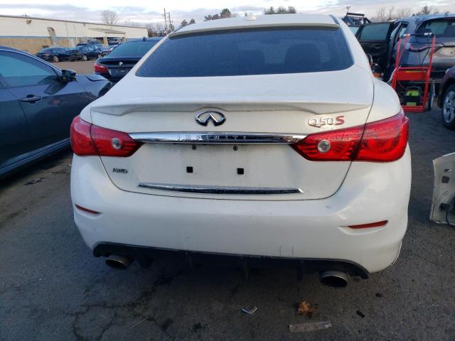 JN1BV7AR0EM692599 - 2014 INFINITI Q50 BASE WHITE photo 6