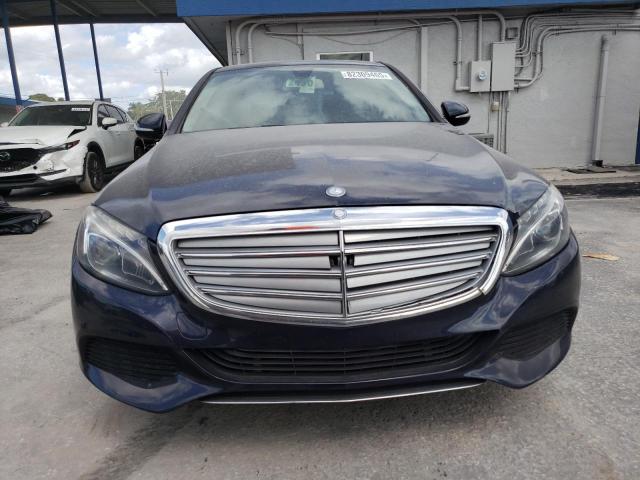 55SWF4KB7FU011889 - 2015 MERCEDES-BENZ C 300 4MATIC BLUE photo 5