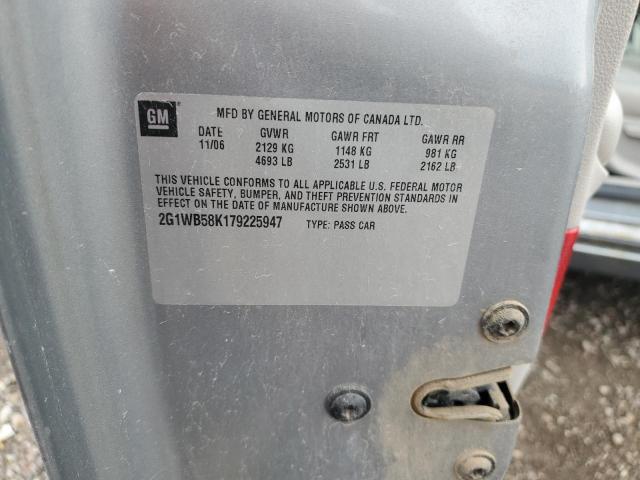 2G1WB58K179225947 - 2007 CHEVROLET IMPALA LS GRAY photo 12