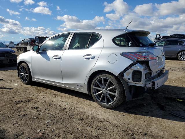 JTHKD5BH9D2123138 - 2013 LEXUS CT 200 SILVER photo 2