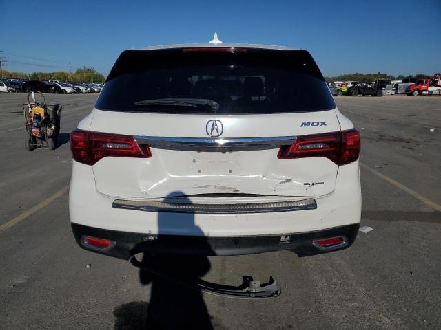 5FRYD4H23GB012738 - 2016 ACURA MDX WHITE photo 6