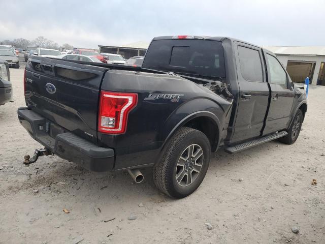 1FTEW1EF6FFA95435 - 2015 FORD F150 SUPERCREW BLACK photo 3