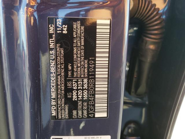 4JGFB4FB0RB119491 - 2024 MERCEDES-BENZ GLE 350 4MATIC BLUE photo 14