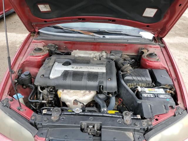 KMHDN46D44U765436 - 2004 HYUNDAI ELANTRA GLS RED photo 11