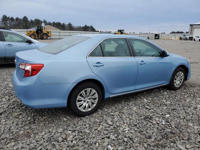 4T1BF1FK3CU588765 - 2012 TOYOTA CAMRY BASE BLUE photo 3