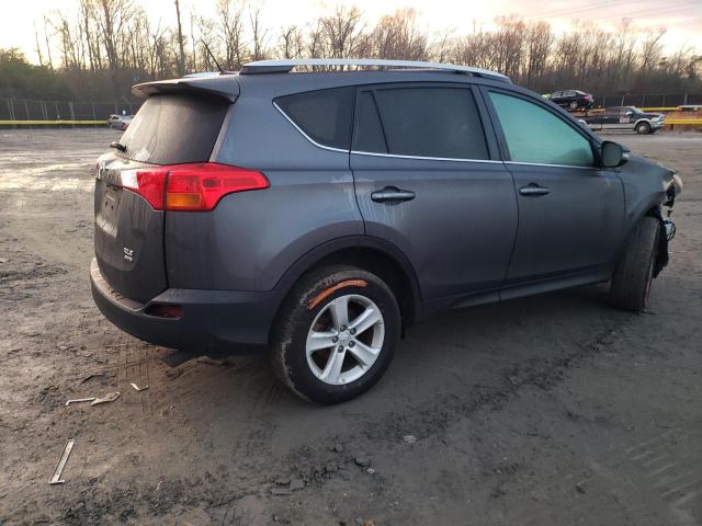 2T3RFREV5DW044317 - 2013 TOYOTA RAV4 XLE GRAY photo 3