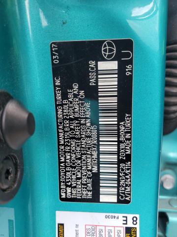 NMTKHMBX7JR008015 - 2018 TOYOTA C-HR XLE Turkuaz foto 12