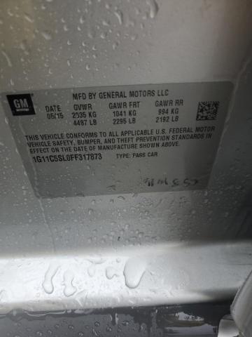 1G11C5SL0FF317873 - 2015 CHEVROLET MALIBU 1LT Күміс фото 12