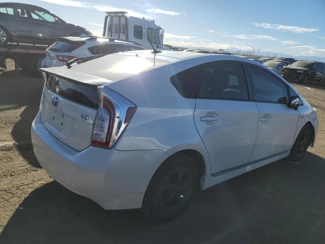 JTDKN3DU5C5520906 - 2012 TOYOTA PRIUS WHITE photo 3