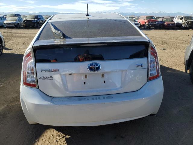 JTDKN3DU5C5520906 - 2012 TOYOTA PRIUS WHITE photo 6