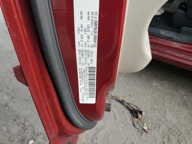 2C4RDGCG7ER478152 - 2014 DODGE GRAND CARA SXT RED photo 13