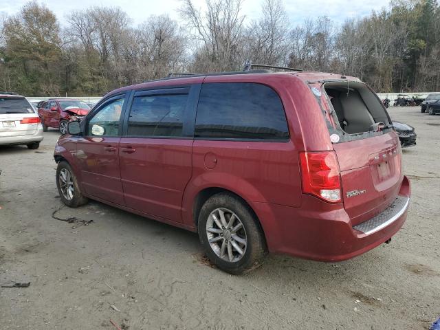 2C4RDGCG7ER478152 - 2014 DODGE GRAND CARA SXT RED photo 2