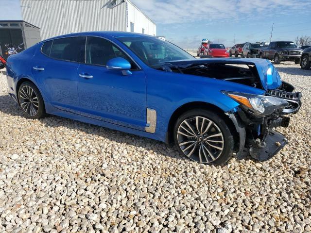 KNAE15LA4K6047775 - 2019 KIA STINGER BLUE photo 4