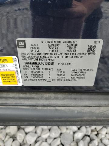 1GKKRRKD6FJ158398 - 2015 GMC ACADIA SLT-1 BLUE photo 13