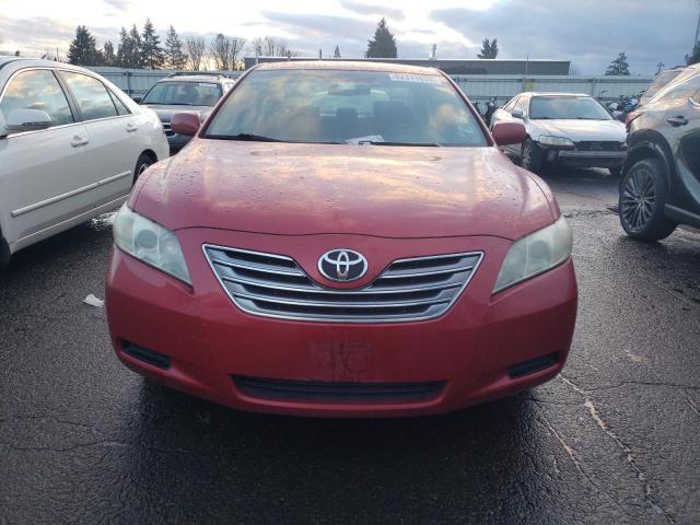 4T1BE46K97U112840 - 2007 TOYOTA CAMRY CE RED photo 5