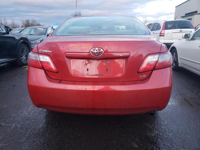 4T1BE46K97U112840 - 2007 TOYOTA CAMRY CE RED photo 6