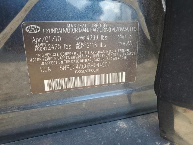 5NPEC4AC0BH044907 - 2011 HYUNDAI SONATA SE 蓝色 照片 13