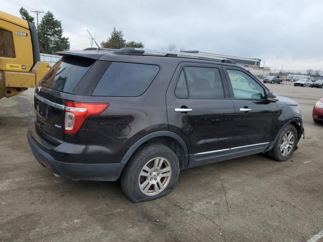 1FM5K8D8XDGA70502 - 2013 FORD EXPLORER XLT BLACK photo 3