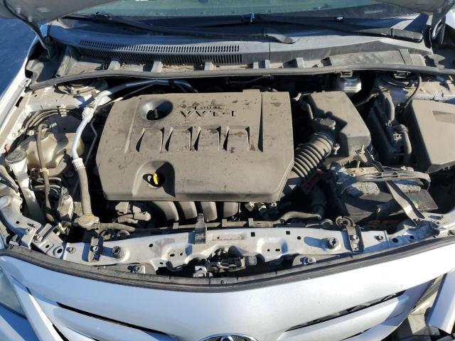 5YFBU4EE6CP063882 - 2012 TOYOTA COROLLA BASE SILVER photo 11
