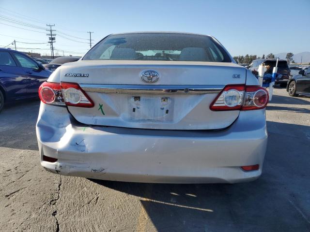 5YFBU4EE6CP063882 - 2012 TOYOTA COROLLA BASE SILVER photo 6