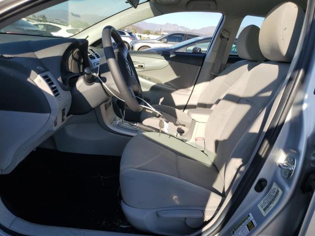 5YFBU4EE6CP063882 - 2012 TOYOTA COROLLA BASE SILVER photo 7