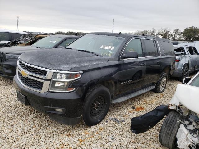 1GNSCJKC6FR129949 - 2015 CHEVROLET SUBURBAN C1500 LT BLACK photo 1