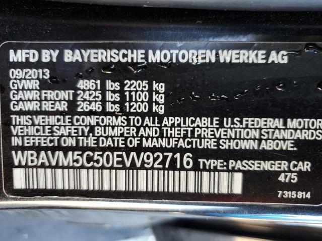 WBAVM5C50EVV92716 - 2014 BMW X1 XDRIVE35I BLACK photo 13