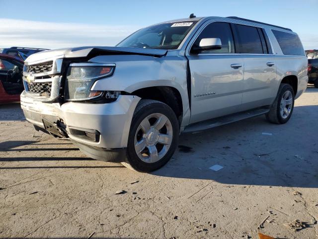 1GNSCJKC9FR224733 - 2015 CHEVROLET SUBURBAN C1500 LT SILVER photo 1