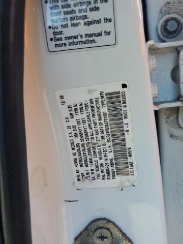 3CZRE4H53AG701607 - 2010 HONDA CR-V EX Ақ фото 12