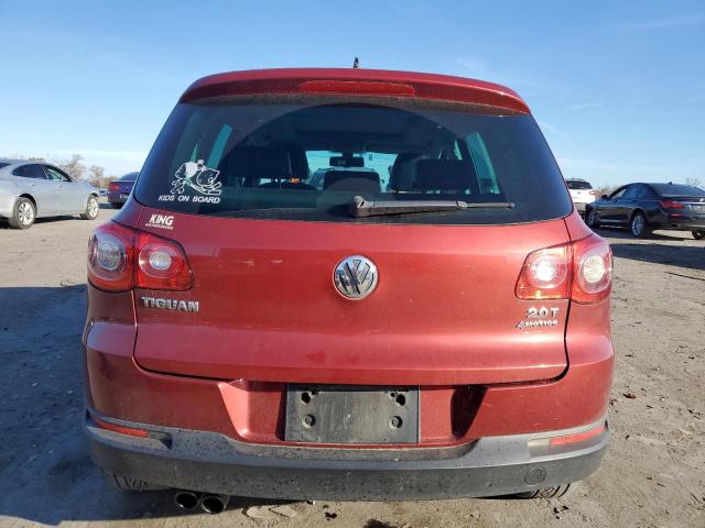 WVGBV75N29W543105 - 2009 VOLKSWAGEN TIGUAN SE RED photo 6