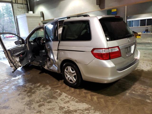 5FNRL38765B021476 - 2005 HONDA ODYSSEY EXL SILVER photo 2