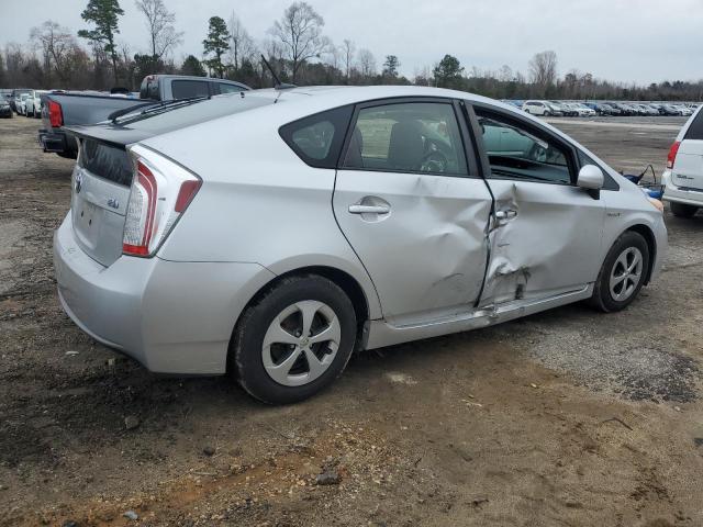 JTDKN3DU7D5641485 - 2013 TOYOTA PRIUS SILVER photo 3