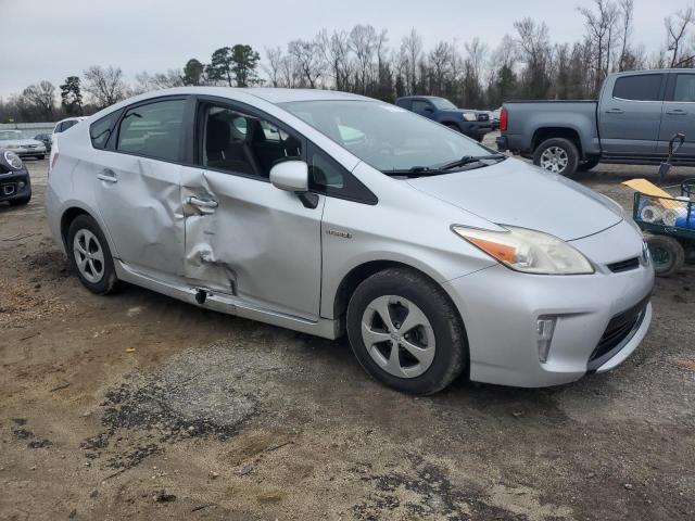 JTDKN3DU7D5641485 - 2013 TOYOTA PRIUS SILVER photo 4