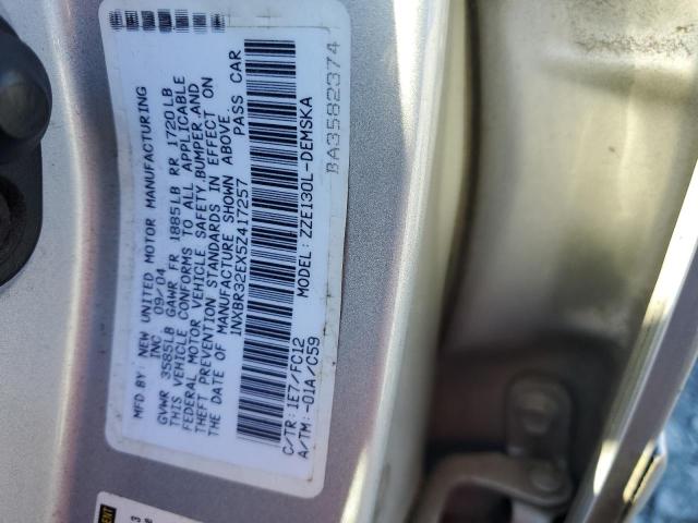 1NXBR32EX5Z417257 - 2005 TOYOTA COROLLA CE 银色 照片 12