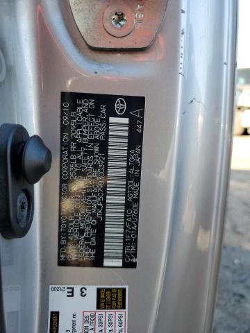 JTKJF5C79B3003921 - 2011 TOYOTA SCION TC 银色 照片 13