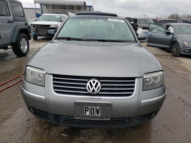 WVWPD63B83P293953 - 2003 VOLKSWAGEN PASSAT GLS GRAY photo 5