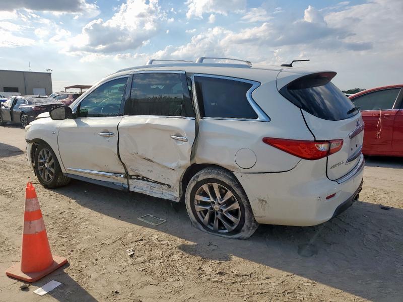 5N1AL0MM6EC524473 - 2014 INFINITI QX60 WHITE photo 2