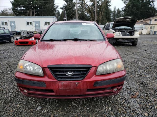 KMHDN46DX5U960457 - 2005 HYUNDAI ELANTRA GLS RED photo 5