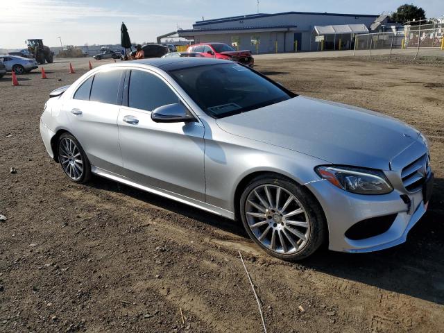 55SWF4JB3GU167401 - 2016 MERCEDES-BENZ C 300 SILVER photo 4