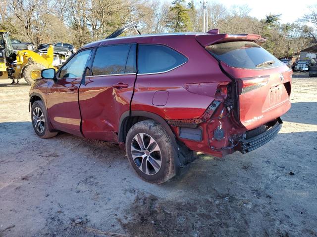 5TDHZRBH3MS092143 - 2021 TOYOTA HIGHLANDER XLE RED photo 2
