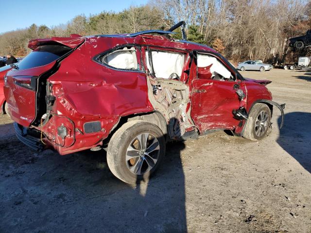 5TDHZRBH3MS092143 - 2021 TOYOTA HIGHLANDER XLE RED photo 3