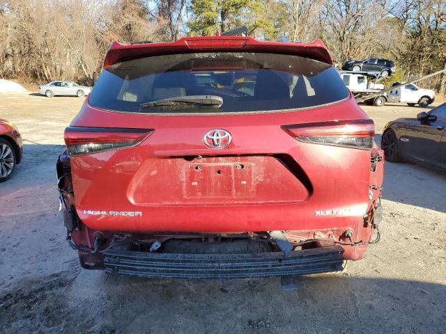 5TDHZRBH3MS092143 - 2021 TOYOTA HIGHLANDER XLE RED photo 6